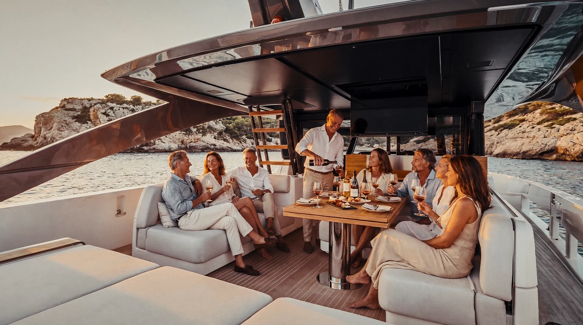 Exclusive wine tasting on board a luxury yacht in Mallorca with selected local and international wines