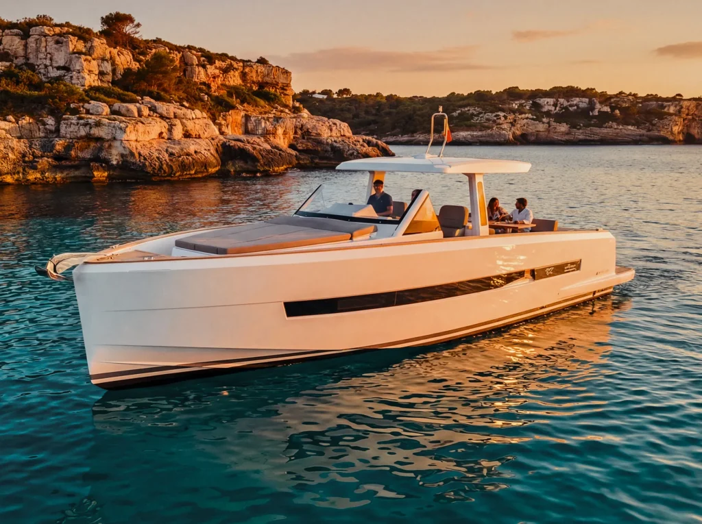 Fjord 44 Cara open yacht for stylish day charters in Mallorca