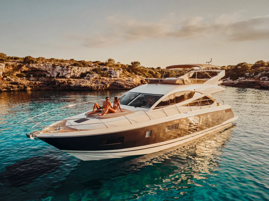 Pearl 65 Honeybeez II yacht for stylish day charters in Mallorca