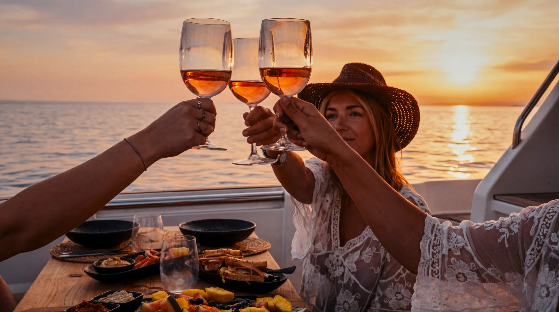 Sunset yacht charter Mallorca golden hour cruising